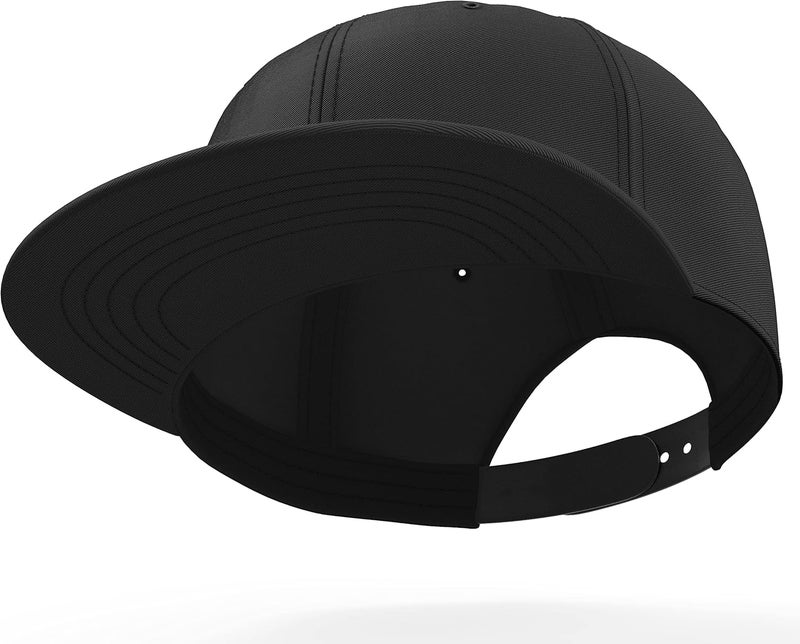 Daxton Store Classic Blank Snapback Flat Bill Visor Hat Cap One Size Adjustable Back - Image 2